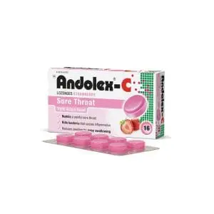 ANDOLEX C LOZENGES 16 SBERRY