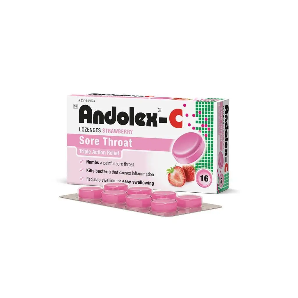 ANDOLEX C LOZENGES 16 SBERRY