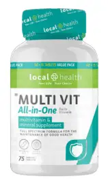 LOCAL HEALTH MULTIVIT TABS 60 + 15 FREE