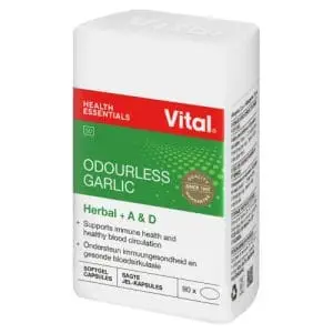 VITAL ODOURLESS GARLIC CAPS 90