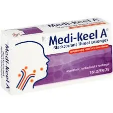 MEDI-KEEL A LOZ 16 BLACKCURRANT