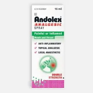 ANDOLEX SPR 15ML ANALGESIC