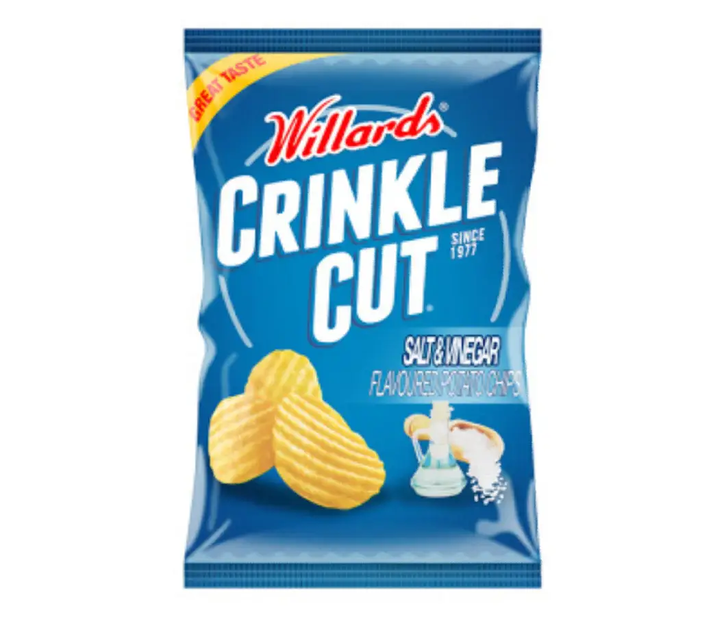WILLARDS C/CUT SALT & VINEGAR 30G