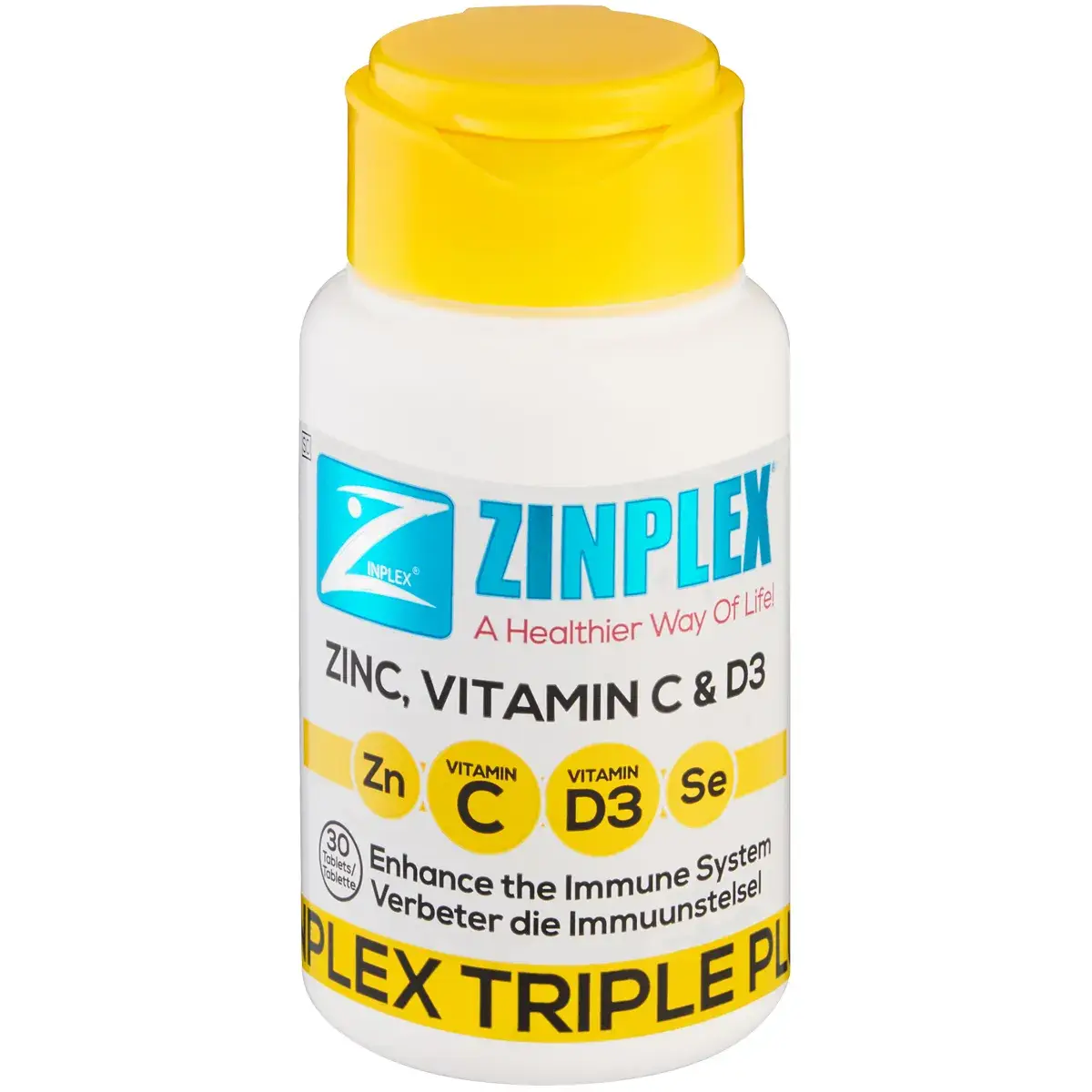ZINPLEX TRIPLE PLUS VEGGI CAPS 30