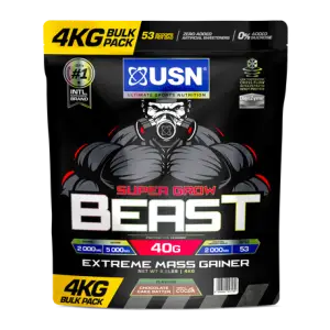USN SUPER GROW BEAST 4KG CHOC CAKE