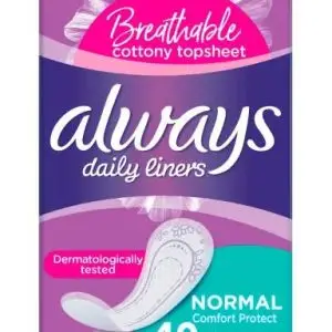 ALWAYS MAXI PANTYLINERS NORMAL UNSCENTED 40